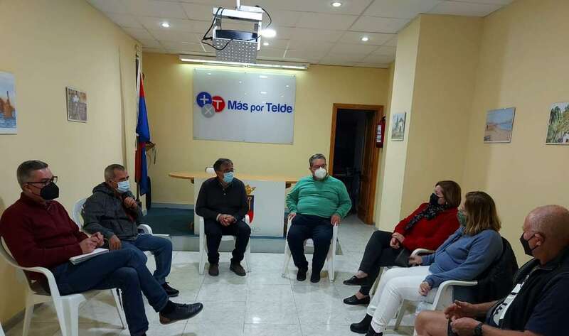 Imagen de una reunión de la Ejecutiva de Más por Telde / TA